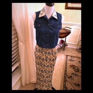 Stonebridge Kids Denim Vest and Broom Stick Skirt